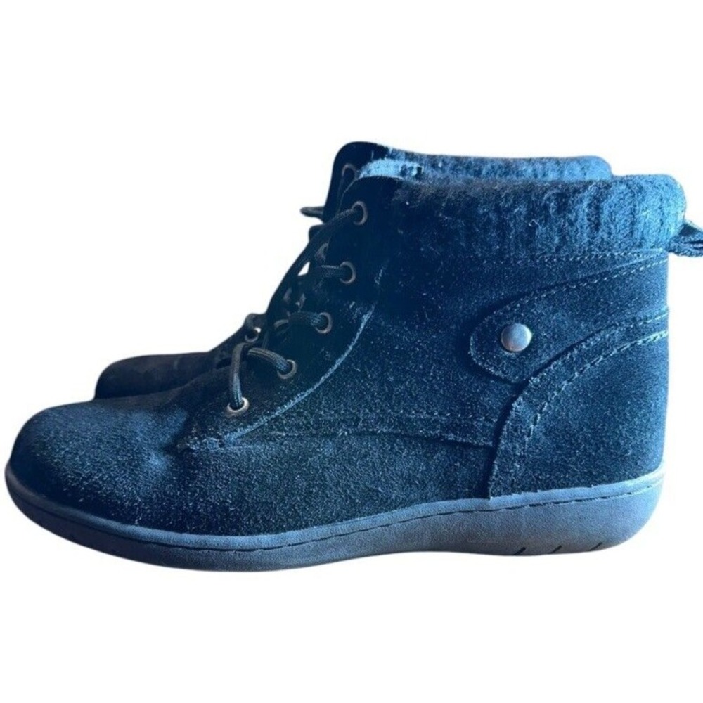Cobbie Cuddlers Women's Ankle Boots Size 8 W Black‎ Suede Leather Booties
